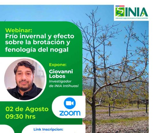 Webinar: frío invernal, efecto sobre la brotación y fenología del nogal