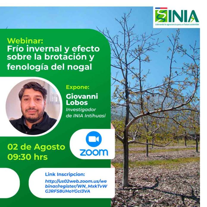 Webinar: frío invernal, efecto sobre la brotación y fenología del nogal