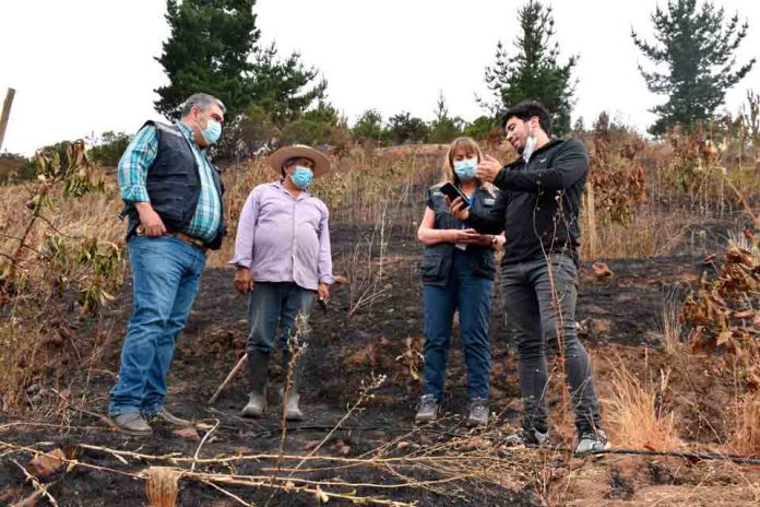 Prioridad de Indap será restablecer sistemas productivos de usuarios afectados por el incendio