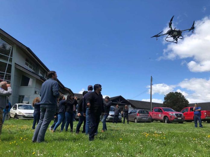 aller para el manejo integrado del tizón tardío de la papa y demostración de uso de drones para control químico