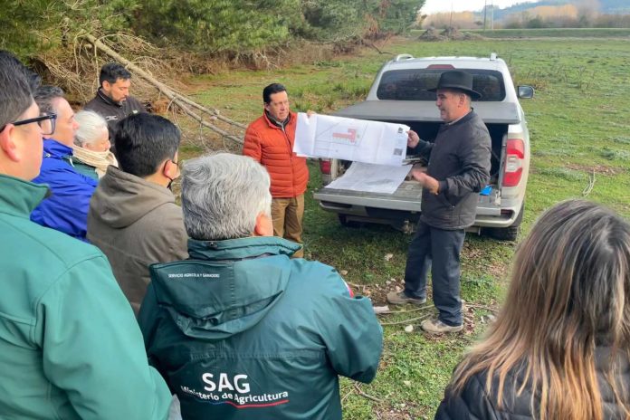 Servicios del agro y de salud visitaron terreno en Paillaco en el que la cooperativa Coopcarne espera construir un frigorífico