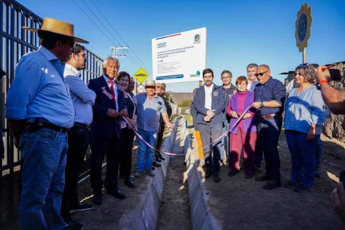 INDAP y gobierno regional de Valparaíso inauguran obra de riego en San Felipe para enfrentar mega sequía