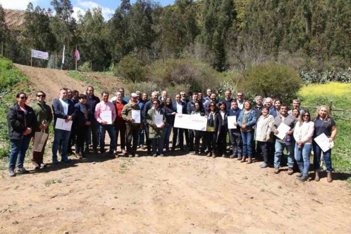 Bonificaciones de ley de riego e inaugura tranque El Trapiche en comuna de Hijuelas