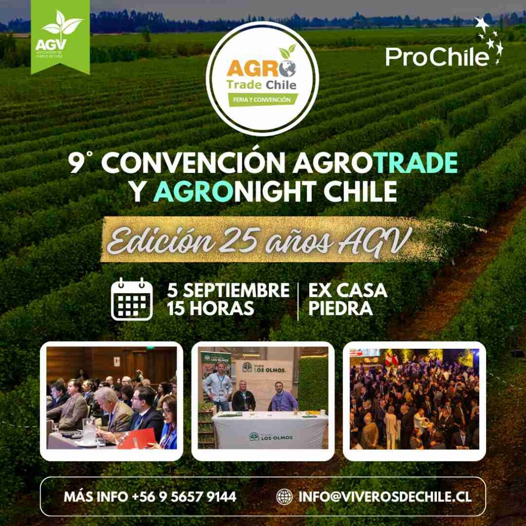 Viveros de Chile invita a la industria del agro a celebrar sus 25 Años durante Agrotrade y Agronight Chile 2024 en el exclusivo Metropolitan Santiago