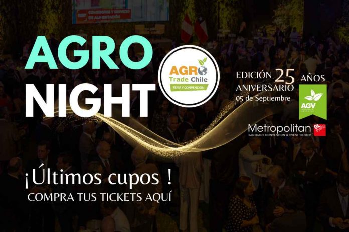 La novena versión de Agrotrade 2024 se viste de fiesta con Agronight, la primera Noche del Agro en Chile