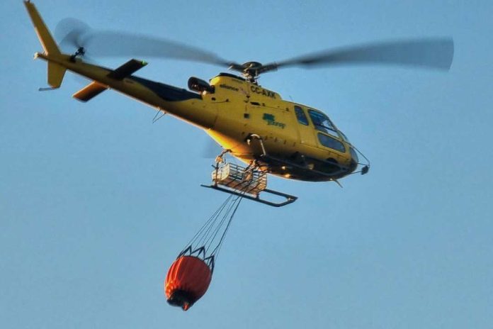 Ecocopter+Helisul comienzan a desplegar cinco helicópteros para combatir incendios forestales en diversos puntos del país