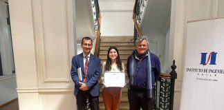 Coordinadora del SERC Chile recibe premio del Instituto de Ingenieros de Chile