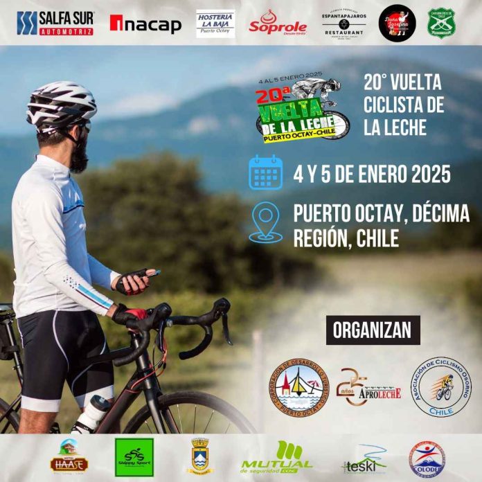 La 20ª Vuelta Ciclista Internacional de la Leche reunirá a más de 200 participantes en Puerto Octay