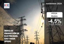 INE Biobío publica cifras del Índice de Producción de Electricidad, Gas y Agua (IPEGA) correspondiente a noviembre 2024