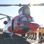 Helicóptero CH-47 Chinook llega a la región de Ñuble a reforzar el combate contra incendios forestales