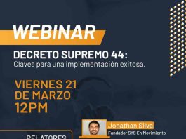 Invitan a Webinar Decreto Supremo 44: Claves para una implementación exitosa