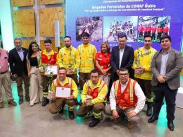 Ministro Valenzuela destaca avances de la gestión del Gobierno en ceremonia de reconocimiento a brigadistas de CONAF de Ñuble