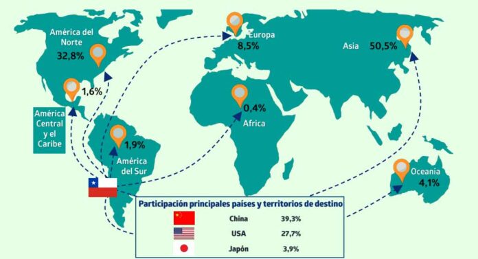 Exportaciones regionales de Ñuble alcanzaron los USD 503 millones durante el primer trimestre del 2025
