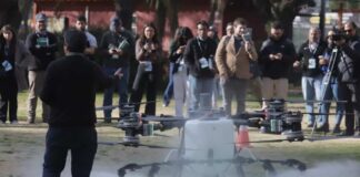 DJI Agras T100 el dron con capacidad de carga de hasta 100 kilos y con visión de cinco sentidos que revoluciona el agro en Chile DJI Agras T100 el dron con capacidad de carga de hasta 100 kilos