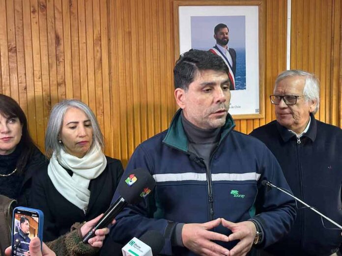 Personal de CONAF, Carabineros y Bienes Nacionales fiscalizaron predio en Lago Frío, Región de Aysén, verificando tala denunciada por terceros.