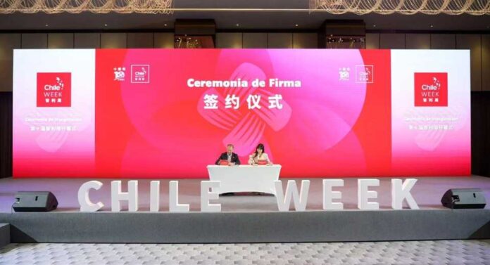 Frutas de Chile firma acuerdo con mercado mayorista de Chongqing Cerezas chilenas profundizarán presencia en el suroeste de China Frutas de Chile firma acuerdo con mercado mayorista de Chongqing: Cerezas chilenas profundizarán presencia en el suroeste de China