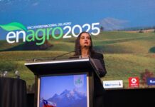 Ministra Fernández destaca dinamismo del sector silvoagropecuario en ENAGRO: «El crecimiento de 5,8% refleja la fuerza y resiliencia de nuestra agricultura» Ministra Fernández destaca dinamismo del sector silvoagropecuario en ENAGRO El crecimiento de 5,8% refleja la fuerza y resiliencia de nuestra agricultura