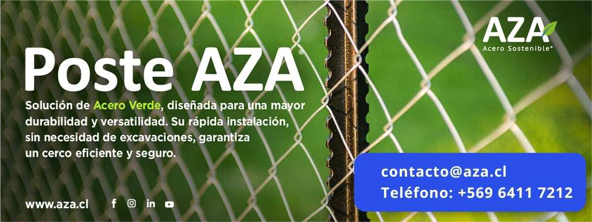 Postes AZA acero verde