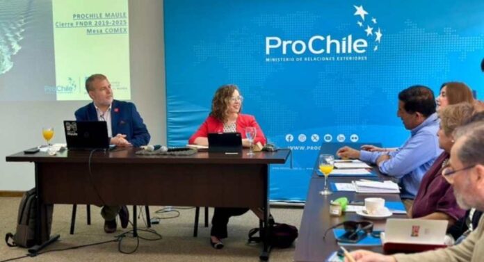 ProChile expone en Mesa Comex del Maule balance de actividades internacionales financiadas por el FNDR ProChile expone en Mesa Comex del Maule balance de actividades internacionales financiadas por el FNDR