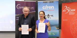 FCFM y CopernicusLAC Chile firman convenio de colaboración con el Centro de Información de Recursos Naturales