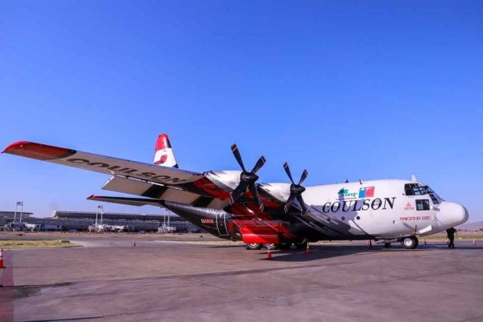 Gobierno presenta avión “Hércules” para fortalecer combate contra incendios forestales
