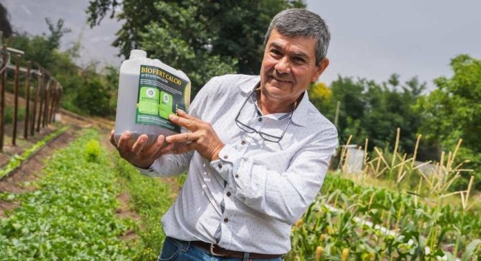Agricultor de Calle Larga recibe autorización del SAG para producir y comercializar biofertilizantes
