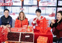 China: Por la principal plataforma de live streaming promueven características de inocuidad y para la salud de las cerezas chilenas incentivando su consumo