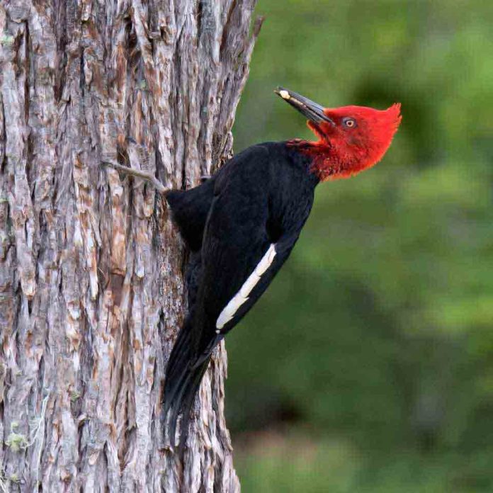 El carpintero negro revela la salud oculta de los bosques templados del sur de Chile