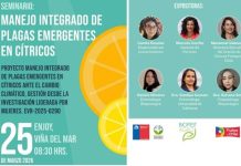 Seminario aborda el manejo integrado de plagas emergentes en cítricos, rubro clave para diversificar la fruticultura nacional